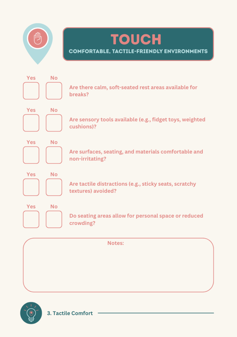 Touch Checklist Page