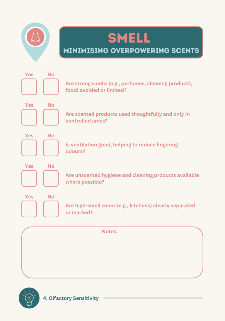 Smell Checklist Page